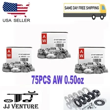 75 Pcs CLIP-ON WHEEL WEIGHT BALANCE AW STYLE 0.50 oz