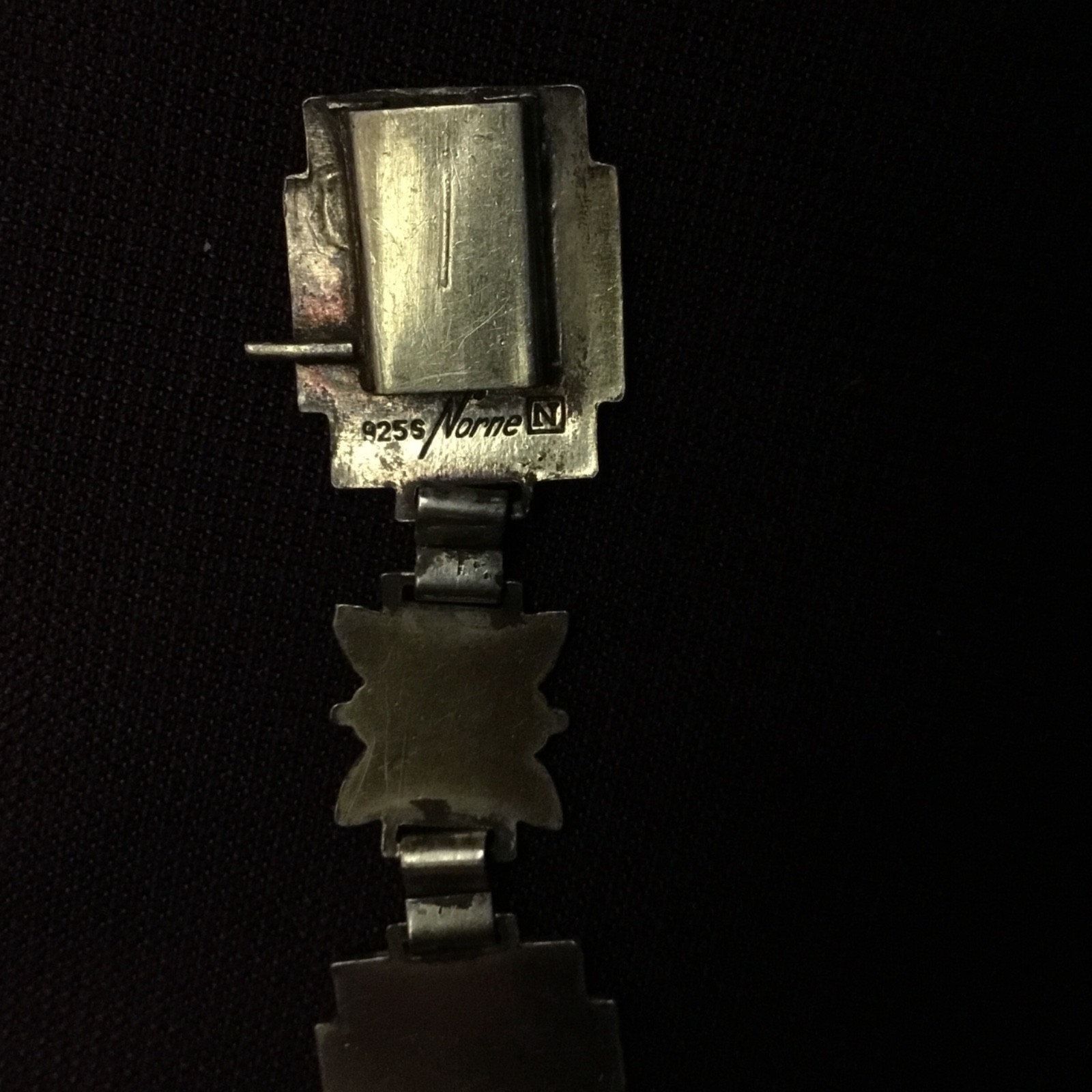 Pendentif En Argent Sterling Et émail Aksel Holmsen Norway - Vintage, Neuf Avec étiquettes