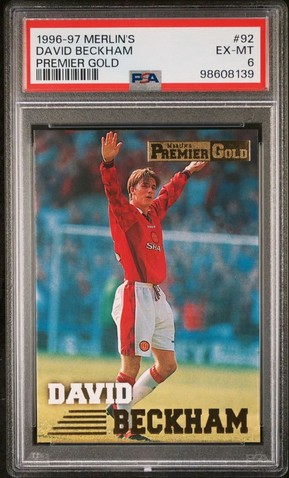 David Beckham trading card