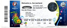 Ticket EURO 2016 #14 Romania - Switzerland