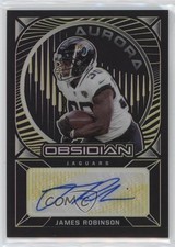 2021 Panini Obsidian Aurora Electric Etch Yellow 22/25 James Robinson Auto 19a0