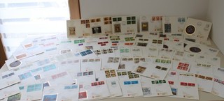 76 x Schweiz FDC mit seltenen Mehrfachfrankaturen oft als Einschreiben gelaufen!