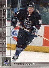 Henrik Sedin 2001-02 Be a Player Memorabilia #46 Vancouver Canucks