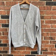Grey Men  s Vintage Christian Dior Cardigan Sweater