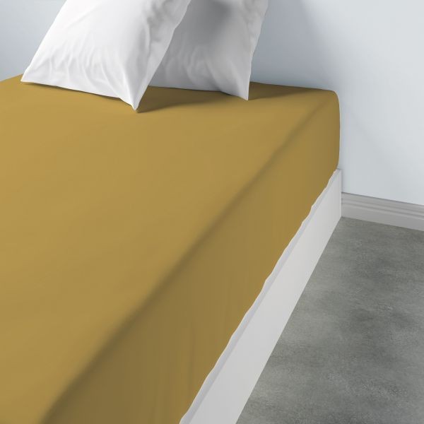 Drap housse 90x190 couleur Gold pour sublimer la chambre des enfants