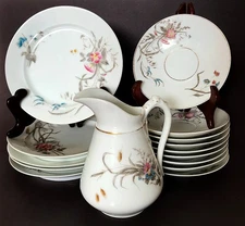 Set of 15 Pieces of Antique Charles Field Haviland /GDM Made in Limoges, France