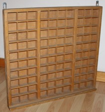 setz skrzynka załadunek pchanie drukarnia drewno 100 przegródek stary top vintage dekoracja przemysłowa