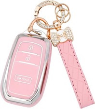 For Toyota Key Fob Cover - 3 Buttons Soft TPU Key Shells for 2022 2023 2024 2025