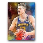 Moritz Wagner Art Card Limited 8/50 Edward Vela Signed (Washington Wizards)