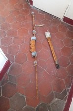 Arme Amérindienne Arc Et Flèche Indien D'Amérique Sioux Apache Cheyenne Tir Arc