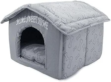 Best Pet Supplies Portable Indoor Pet House, Silver