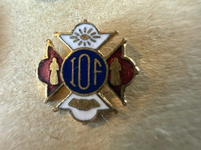 Vintage IOF Independant Order of Foresters  c. 1910 1930 Tie Tack or Lapel Pin