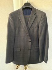 Tommy Hilfiger 42R Gray Plaid Windowpane 2 Pi...
