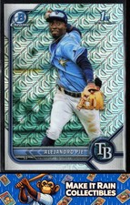 Alejandro Pie 1st 2022 Bowman - Chrome Prospects Mojo Refractors #BCP-99 Rays