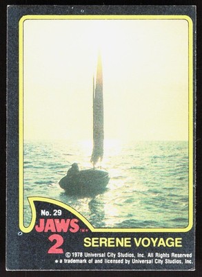 1978 Topps Jaws 2 Serene Voyage #29 NON_SPORT
