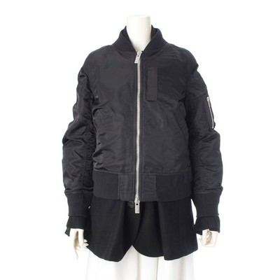 Sakai 19Aw Docking Ma-1 Blouson Jacket 19-04713 Black 1