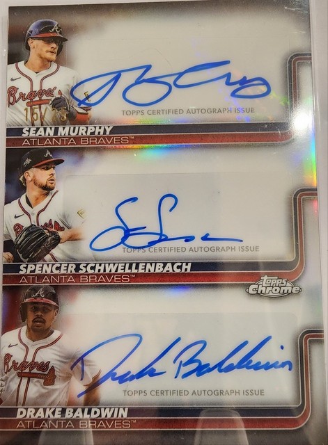 2025 Topps Chrome Roy Drake Baldwin, Sean Murphy, Schwellenbach 15/25 #TA-MSB