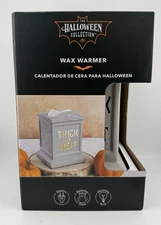 Trick or Treat Tombstone Electric Wax Warmer NEW + Wax