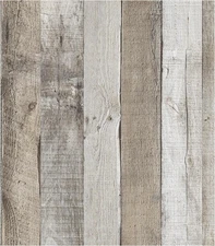 LXCREAT Faux Wood Butcher Block Contact Paper, Shiplap Peel and Stick Wallpaper 