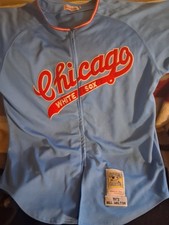 MITCHELL & NESS 1972 CHICAGO WHITE SOX BILL MELTON JERSEY 64 BLUE