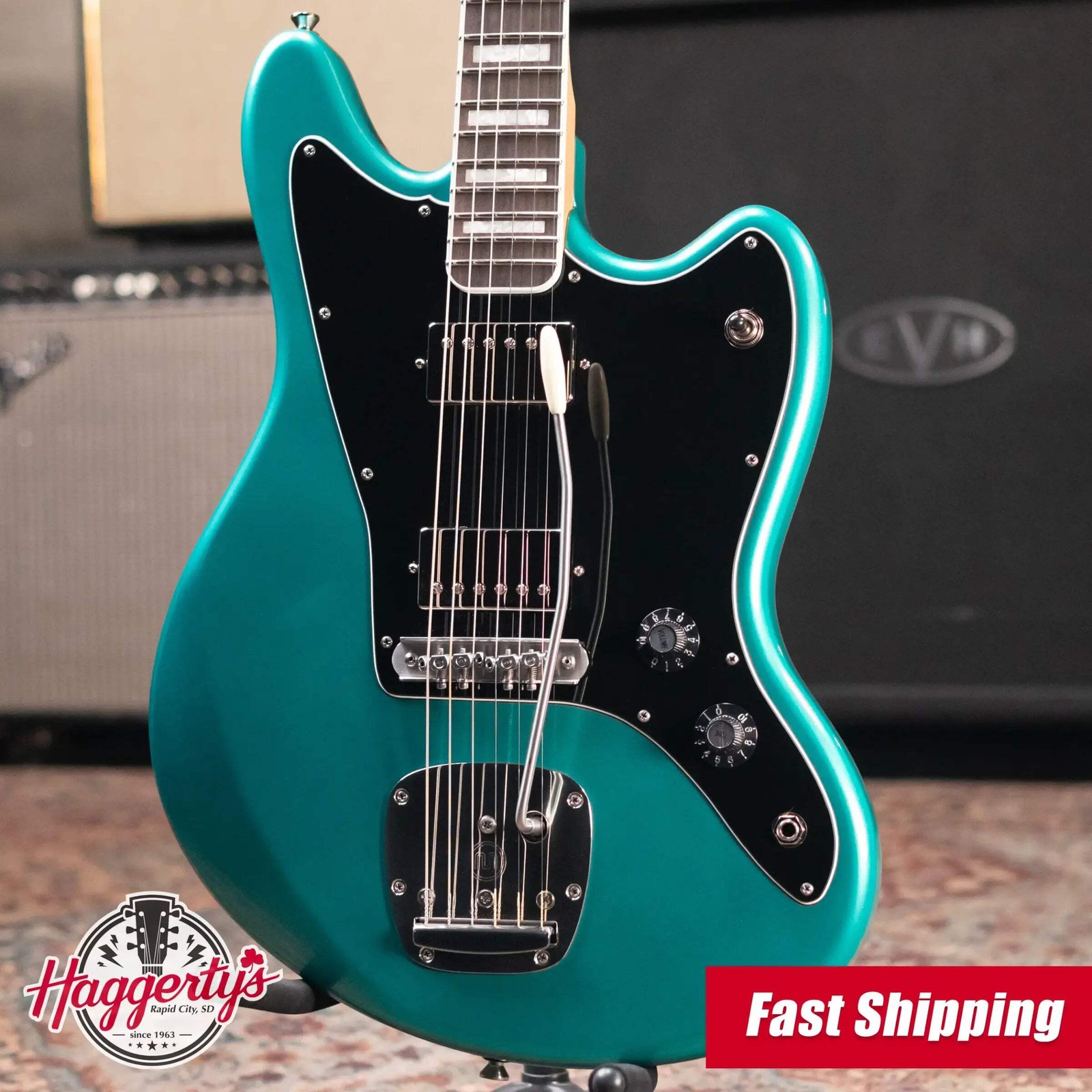 BilT Relevator LS HH Electric Guitar Sherwood Green Metallic with Mono Gig Bag -