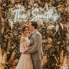 Custom Wedding Neon Sign, Battery Operated Upgrade Available, Wedding Neon Sign