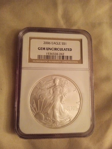 2016 $1 American Silver Eagle NGC GEM BU Brown Label