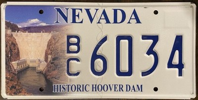 2022 Nevada HOOVER DAM Specialty License Plate