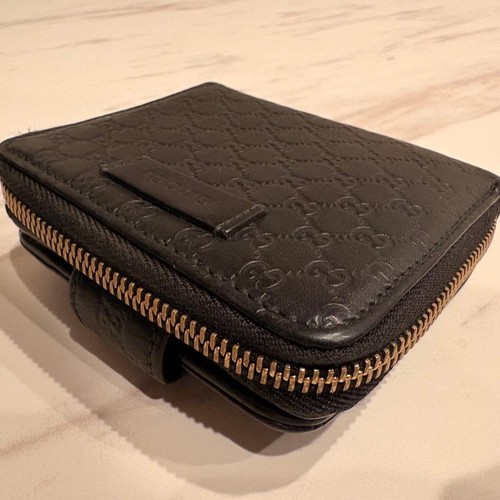 GUCCI Black GG Pattern Folding Wallet - Bild 10 von 10