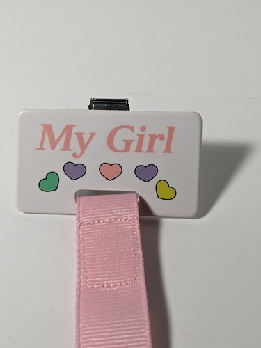 vintage 90's y2k "my girl" clip on pacifier holder