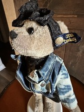 One Vintage 1980's Pickford Bears LTD ROXY PLUSH Brass Button Bear