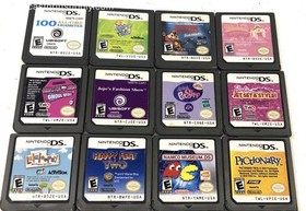 Nintendo DSi XL Midnight Blue Plants vs Zombies 23 Game Console Lot