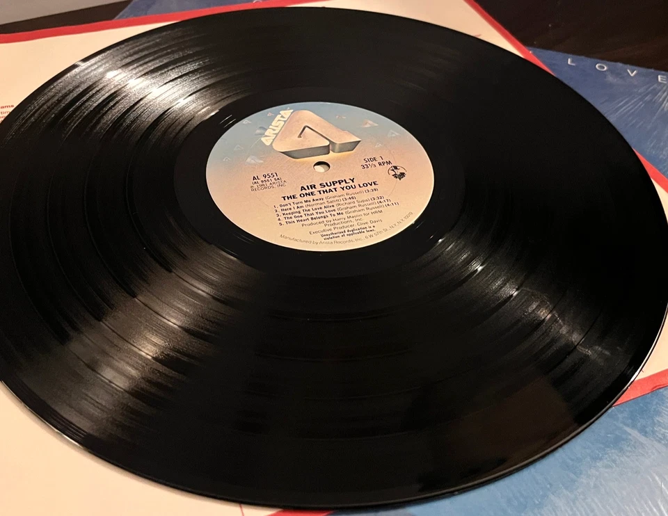 AIR SUPPLY - The One That You Love (1981) - 12" Vinyl Record LP - VG+ Foto 3 de 3