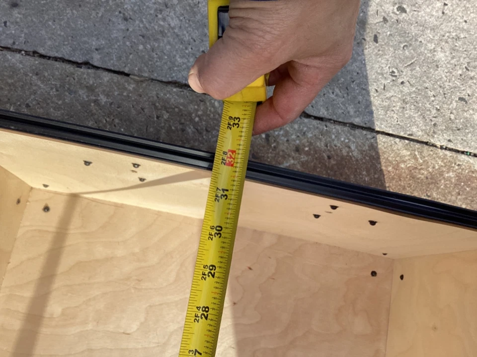 Rhino Storage Trunk Footlocker 32x18x14  Black With Black Hardware USA Made - Image 4 of 4