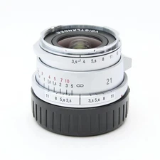 Voigtlander COLOR-SKOPAR Vintage 21mm F/3.5 ASPH. II VM Silver #3 -Near Mint-