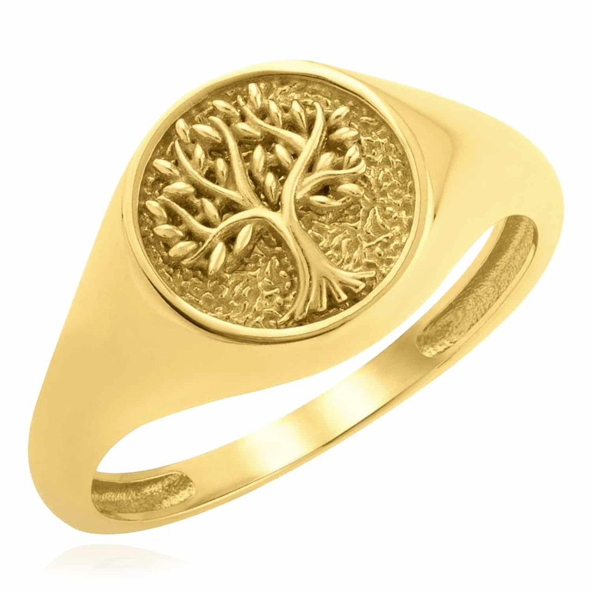 BECOME TREE ゴールドリング 14K Gold Tree of Life Signet Ring | eBay