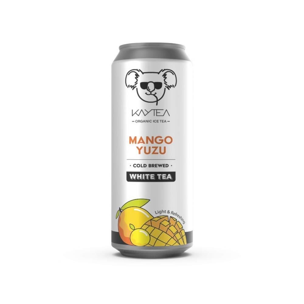 Kaytea Organic White Tea with Mango & Yuzu 330ml - 4 Pack