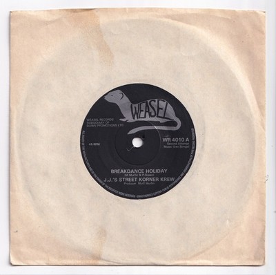 (AJ301) JJ's Street Korner Krew, Breakdance Holiday - 7 inch vinyl