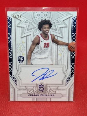 2023-24 Topps Royalty Pursuit of Greatness Auto Julian Phillips RC #POG-JPH /25