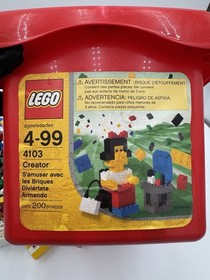4103 Lego Creator Basic Set Fun With Bricks 200 Pieces Red Bucket 95 Creations