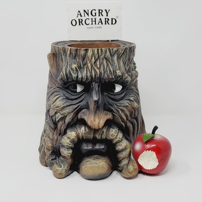 Angry Orchard Hard Cider Tree Man Bar Tip Jar Brown Resin Man Cave Tree Man