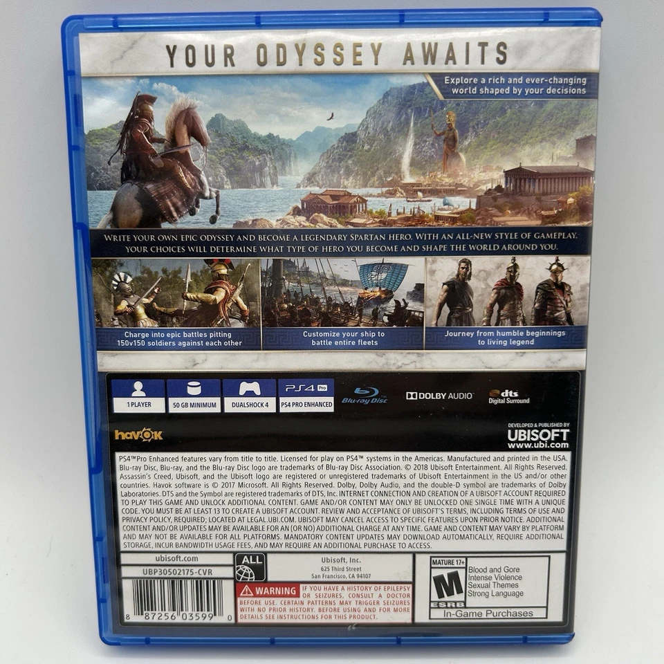 LOT OF 3: Wasteland 3, Mafia 3 & Assassins Creed Odyssey - Playstation 4 EUC - Image 3 of 4