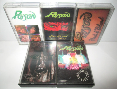 Poison Cassette Lot (5) Swallow This - Native Tongue-Flesh & Blood -Open Up-Cat