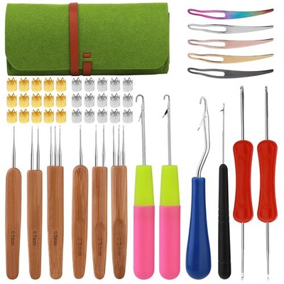 Dreadlock Crochet Hook Tool or Hair, Different Size Bent Latch Hooks Tool