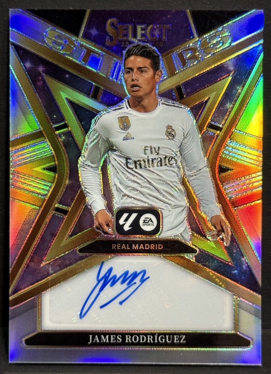 2025-26 Select La Liga Real Madrid James Rodriguez Stars Auto