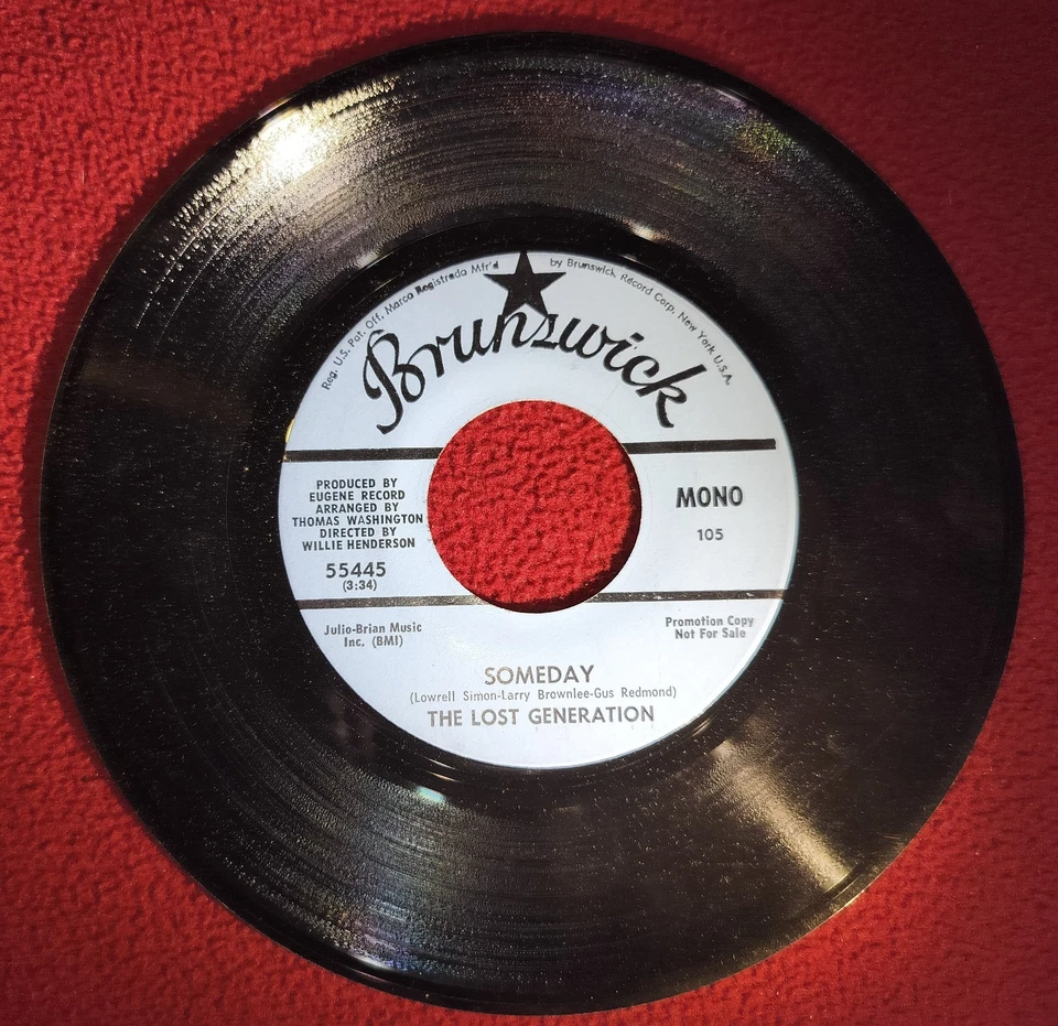 The Lost Generation- Someday (Mono:Stereo)/45rpm/1971/Promo/Brunswick Foto 3 de 4