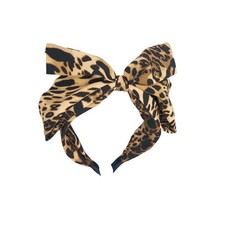 Large Hair Bow Headband for Women Leopard Bowknot Headbands Knotted Bows Hair...