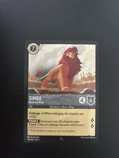 Simba - Returned King (Cold Foil) 189/204 The First Chapter Lorcana Rare