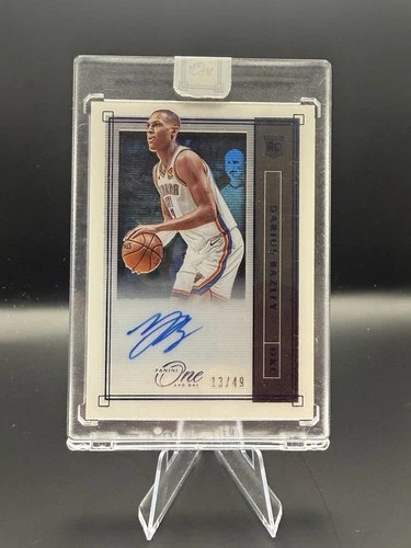 2019-20 Panini One and One Rookie Autographs Blue /49 Darius Bazley Thunder