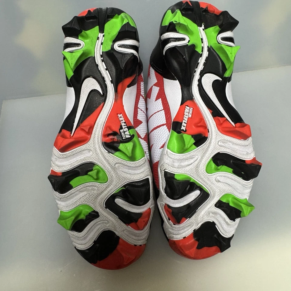 Chuteiras de basquete Nike Trout Fast Flex Youth 2Y FV8032-600 vermelho/preto/verde - Imagem 4 de 4